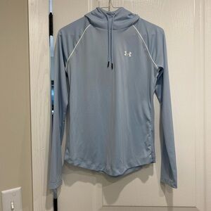 Under Armour Sky Blue Pullover with White Logo